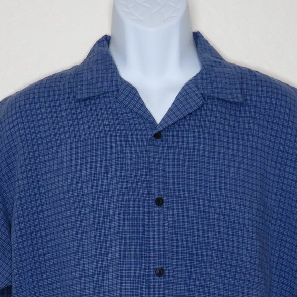 Mossimo* Men's Short Sleeve Button Down Straight Hem Chest Pocket‎ Shirt~ Large - Picture 8 of 9